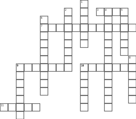 Journalism Crossword Grid Image