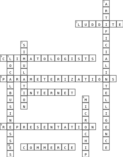 COSC Crossword Key Image