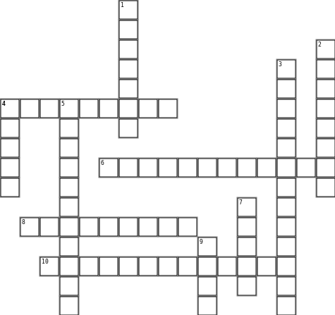 Electricity Crossword Puzzle  Crossword Grid Image