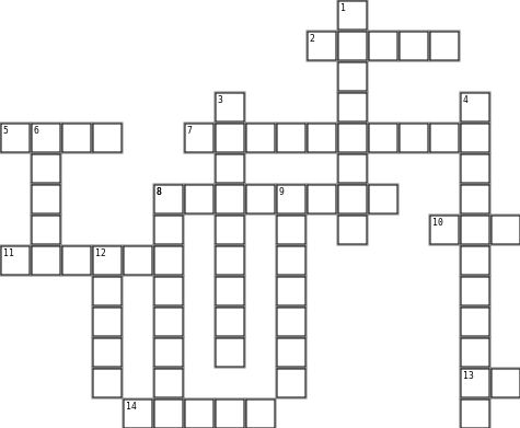 80's Puzzle Crossword Grid Image