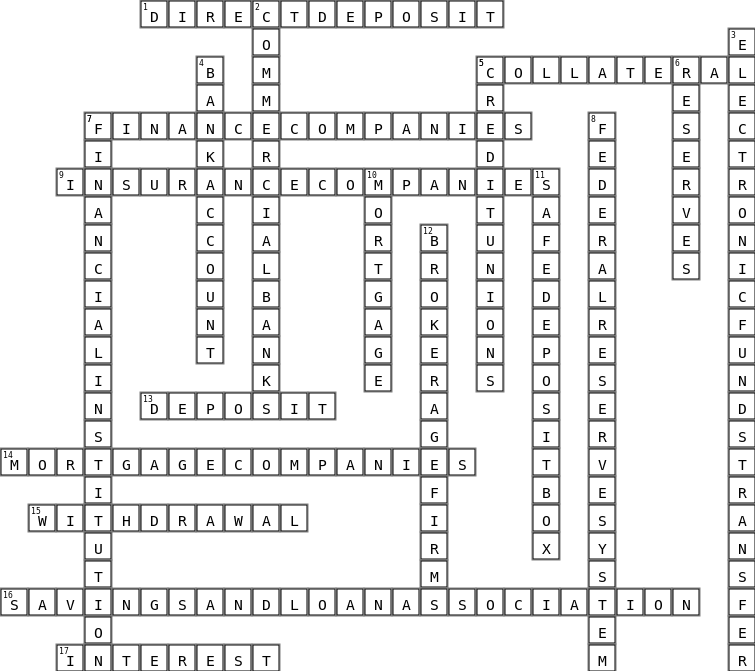 Lesson 12 Crossword Puzzle