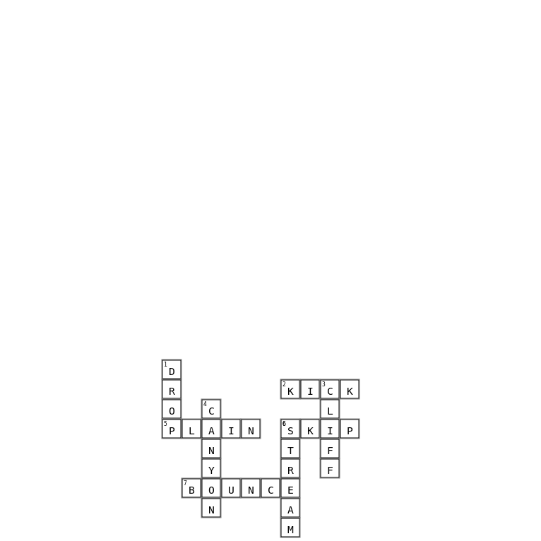 How do people have fun? Crossword Key Image