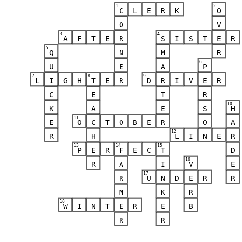 SPELLING 1-7-22 Crossword Key Image