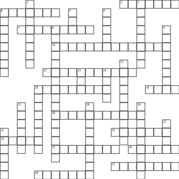 Crucigrama Crossword Grid Image