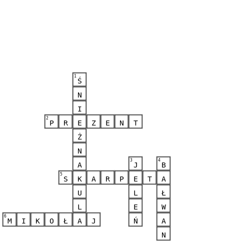 Winter  Crossword Key Image