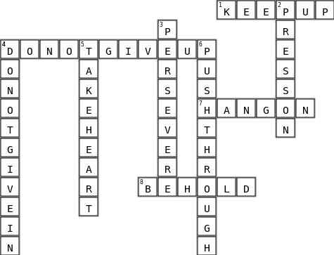 PressOn Crossword Key Image