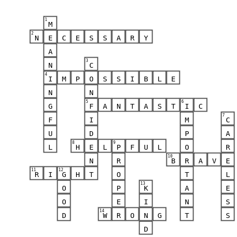 课堂游戏 Crossword Key Image