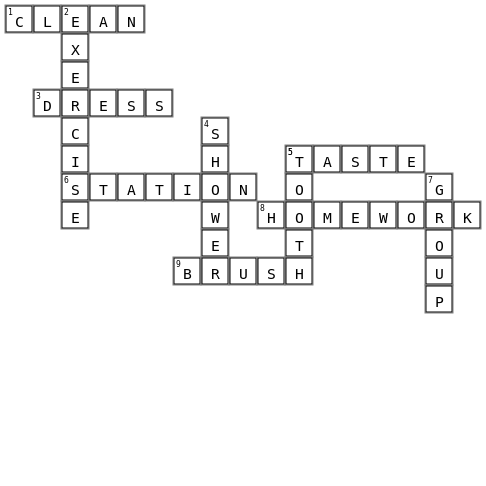 M 11 Crossword Key Image