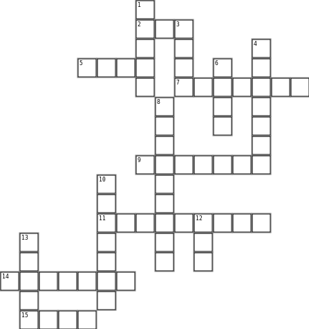 Русский  Crossword Grid Image