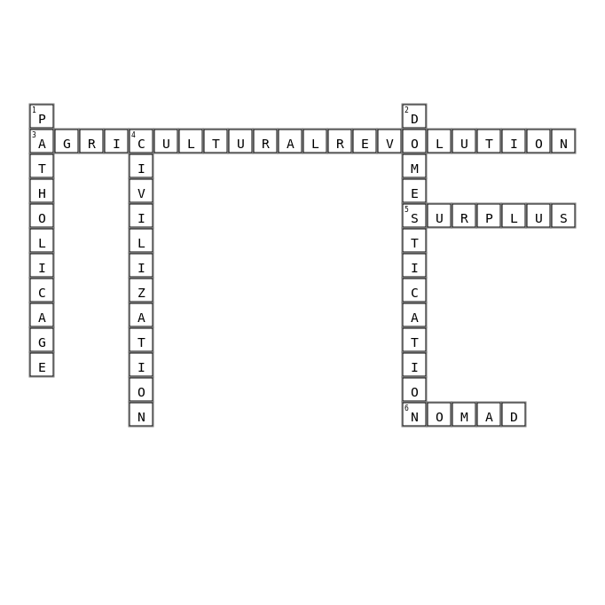 Domenics crossword Crossword Key Image