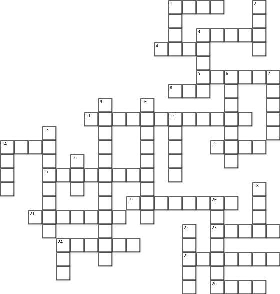 Shapes Crossword Grid Image