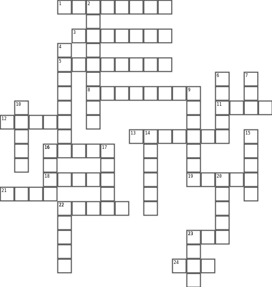 Christmas Crossword Grid Image