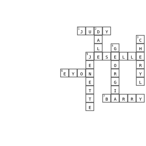 MOTHERS DAY Crossword Key Image