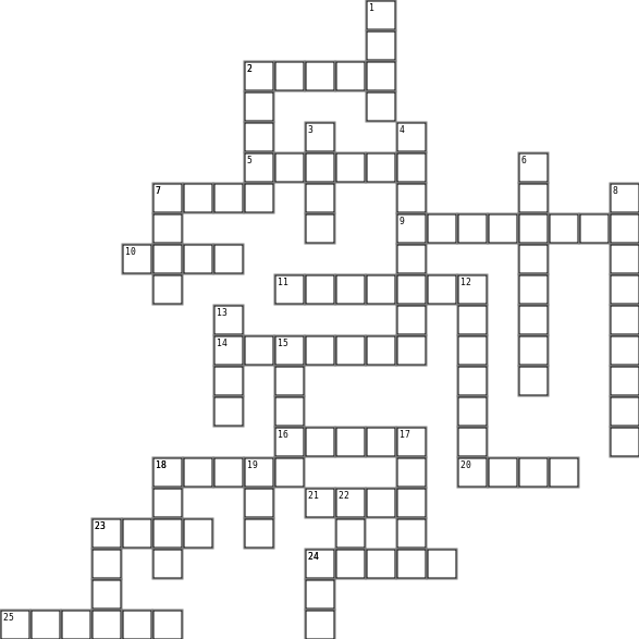 Shapes Crossword Grid Image