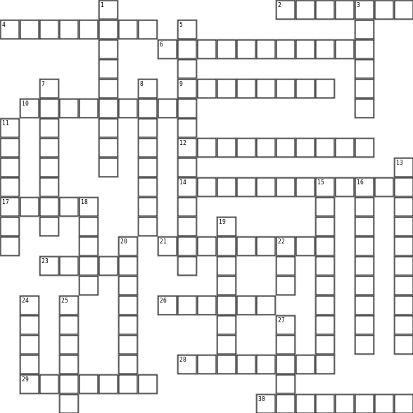EKOSISTEM Crossword Grid Image