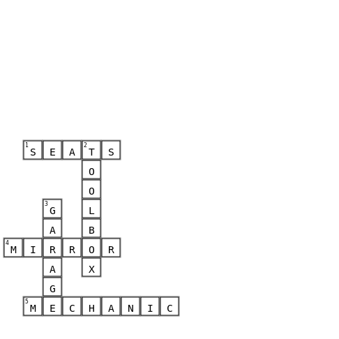 Maintenance  Crossword Key Image
