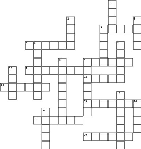 Inferno Crossword Grid Image