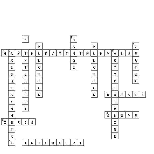 cross word puzzle Crossword Key Image