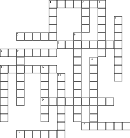 Quiz Crossword Grid Image