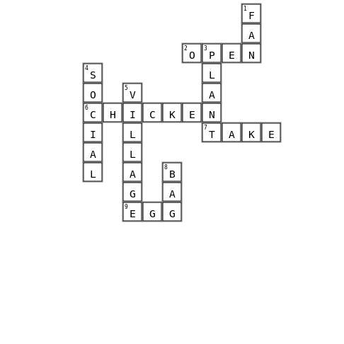 7.4晚 Crossword Key Image