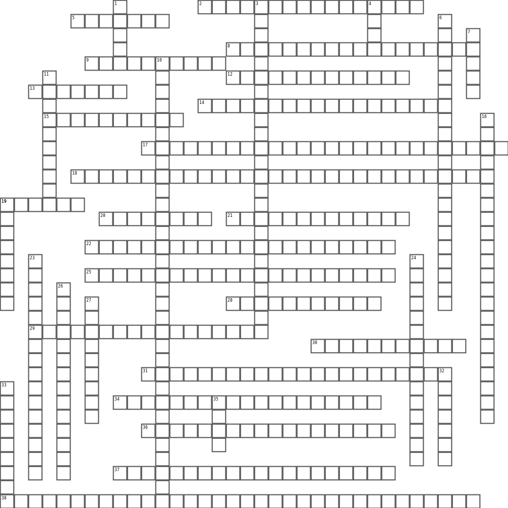 Skelatal system Crossword Grid Image