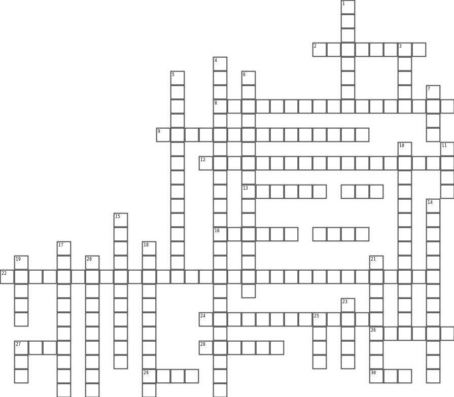 Statistics and Probability Crossword Grid Image