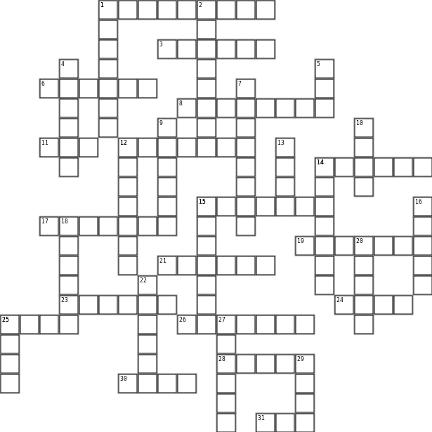 BLOKKIES RAAISEL Crossword Grid Image