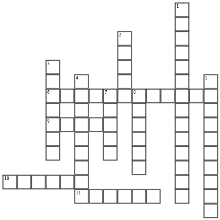 Halloween Puzzle Crossword Grid Image
