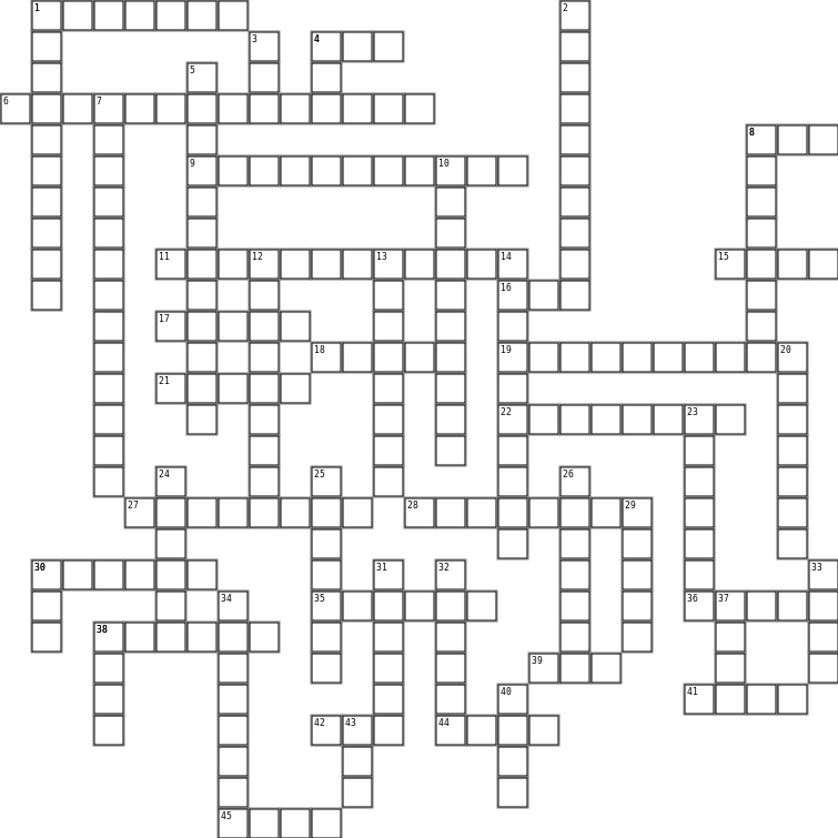 Jamesisms Crossword Grid Image