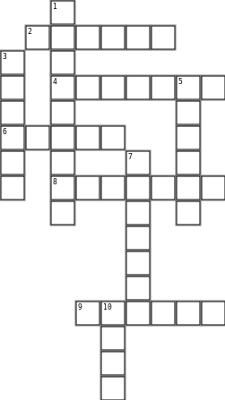 sept 13 spelling words Crossword Grid Image