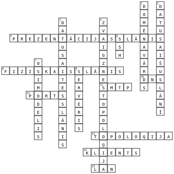 das Crossword Key Image