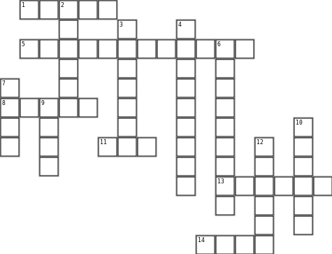 Nativity Crossword Grid Image