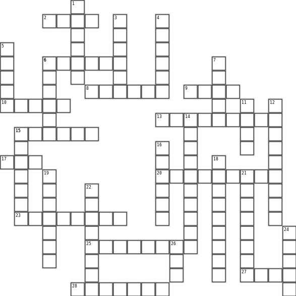 Christmas Crossword Puzzle  Crossword Grid Image