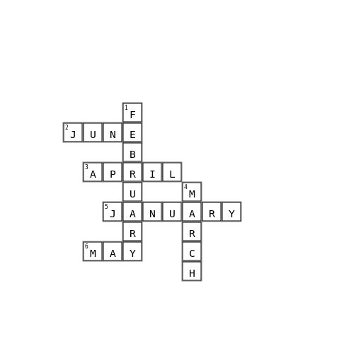 Privacy Crossword Key Image