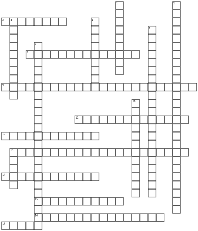 sociology Crossword Grid Image