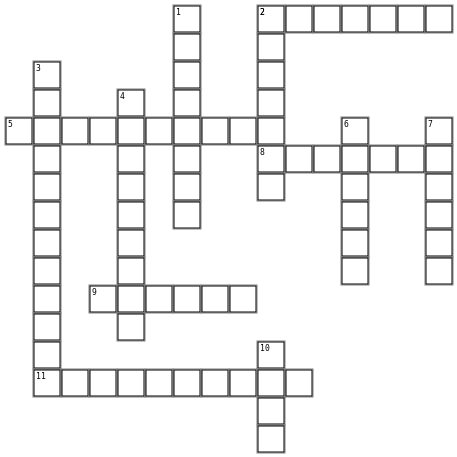 Primaire Crossword Grid Image