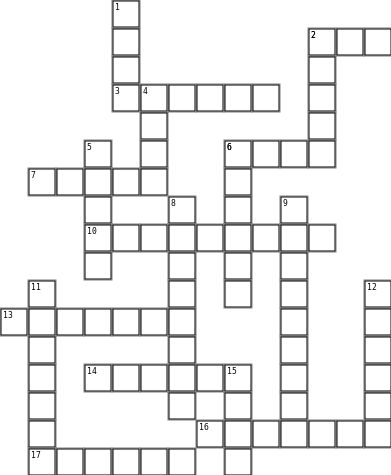 family names Crossword Grid Image
