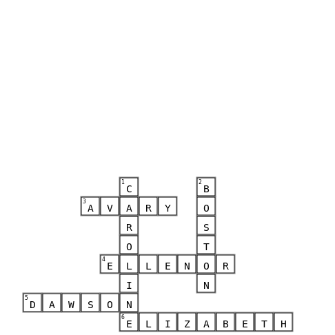 Grandkids 2024 Crossword Key Image