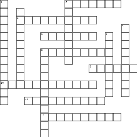Lessico rubrica  Crossword Grid Image