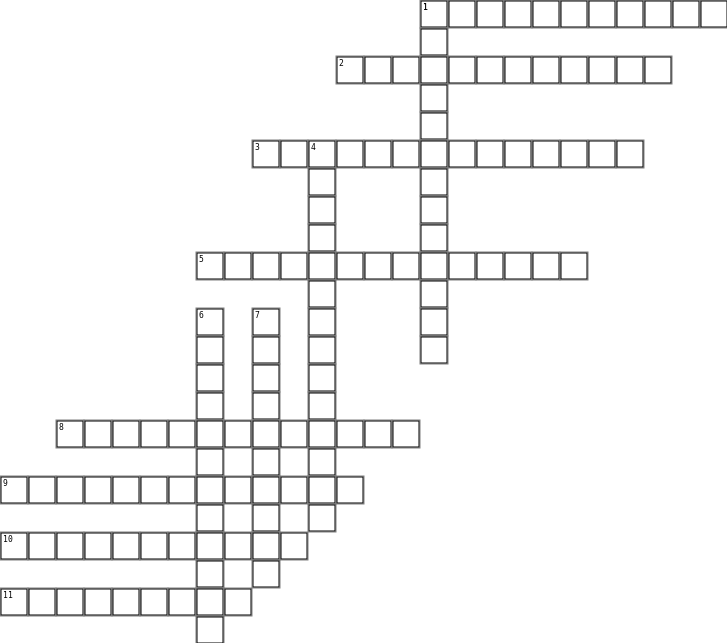 Ricci Crossword Grid Image