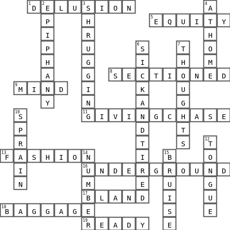 ribert Crossword Key Image