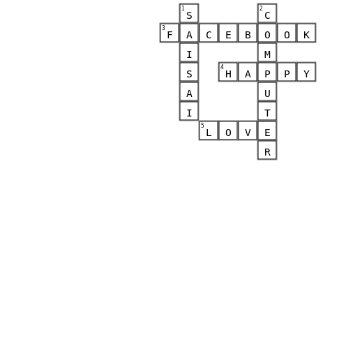 com Crossword Key Image